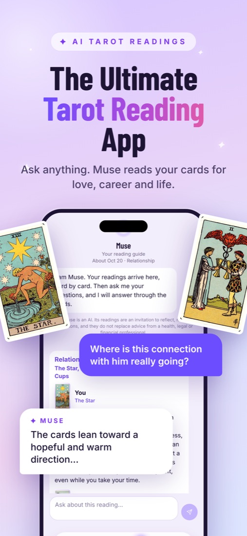 Muse, the reading guide, answering a question about a relationship